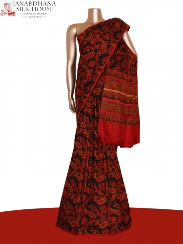 Paisley Exclusive Printed Silk Saree